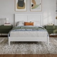 thumbnail image 2 of Berkshire Full Wood Low Profile Platform Bed in White, 2 of 13