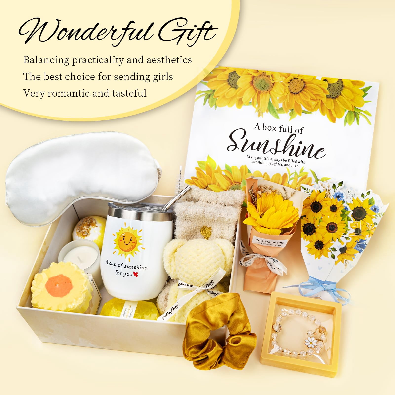 Spa Gifts for Women, Lavender 16 Pcs Easter Basket Stuffers for Mom Friend Wife Daughter Sister, Self Care Gift Baskets for Women, Thank You, Get Well, Sympathy Inspirational Care Package Spa Basket