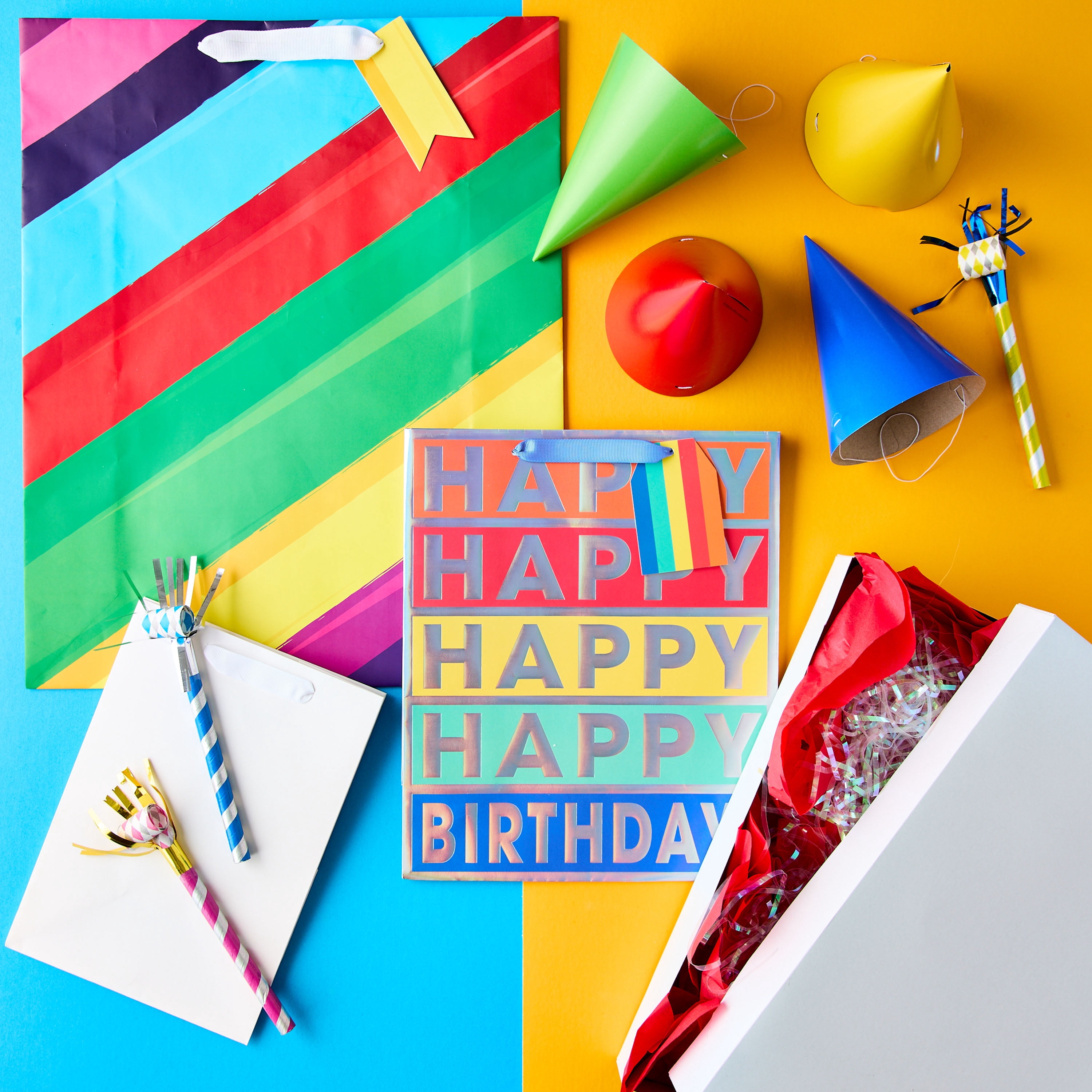 Large White Gift Bags, 7" x 10", 3 Count, by Way To Celebrate