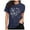 Z001-Dark Blue, variant on Womens Basic T Shirts Dressy Casual Short Sleeve Crew Neck Floral Print Tunic Blouses Trendy Loose Fit Going Out Vacation Tee Tops