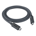 thumbnail image 1 of Ventev Charge and Sync USB-C to USB-C Cable 6ft Flat - Gray, 1 of 1