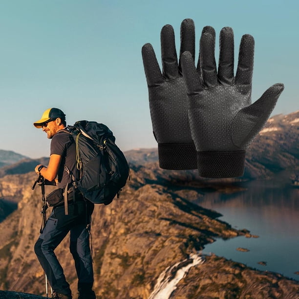 Guantes de bicicleta Antideslizante completo Pantalla táctil Transpirable Protección solar Choque Negro Cola Guantes de bicicleta