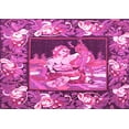 thumbnail image 1 of Ahgly Company Indoor Rectangle Medallion Pink French Area Rugs, 4' x 6', 1 of 4