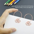 thumbnail image 4 of Cute Paper Clips, Strong Clamping Fancy Paperclips 100Pcs Anti Slip  for Office Gold,Rose Gold, 4 of 7