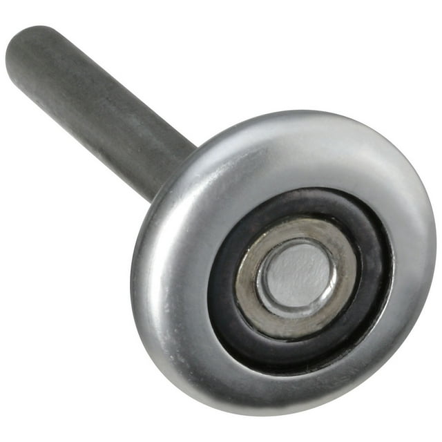 National Hardware N280-057 V7602 Rouleaux Robustes en Acier Ordinaire, 2 Rouleaux, 1-7/8", Tige 4-3/8", Arbre 7/16"