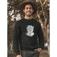 thumbnail image 2 of David Statue Glitched Sweatshirt Men -Image by Shutterstock, Male Medium, 2 of 4