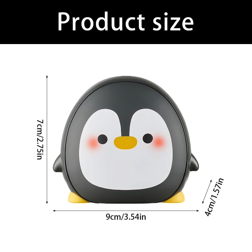 PatungKu Safe Hand Warmer Compact Cartoon Design 3 Temperature Rechargeable Type