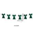thumbnail image 6 of Christmas Bows 118.11 Inches Long Velvet Bow Garland, Double-Layer Ribbon Christmas Tree Ornaments, Mantel & Stair Railing, Wall & Door Frame Decorations, Festive Home Decor, 6 of 6