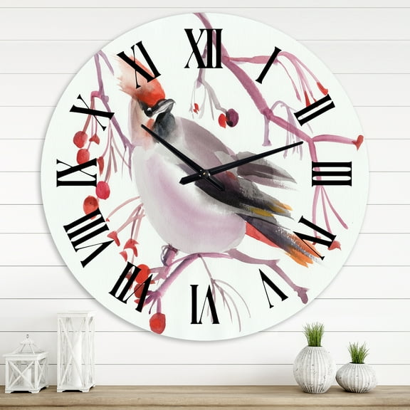Designart 1 in Quartz Traditional Wall Clock