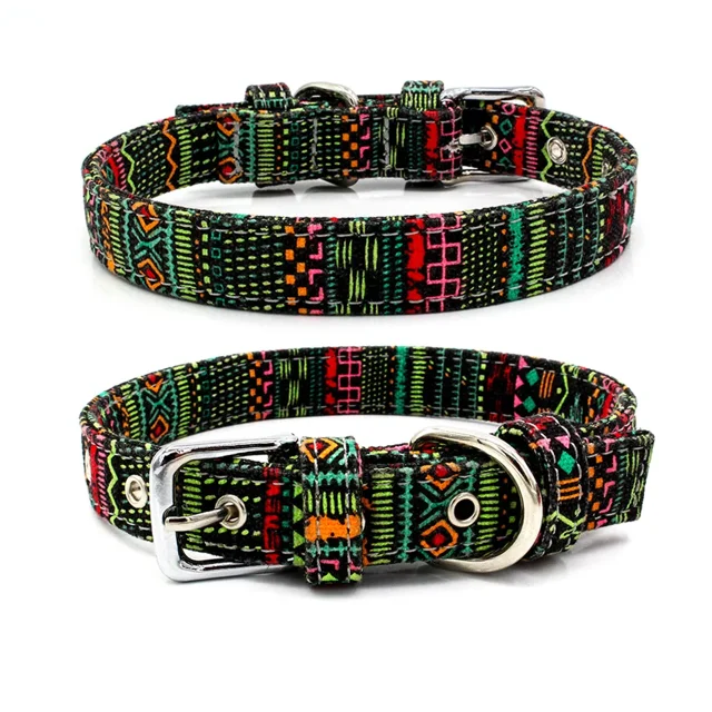 Adjustable Nylon Dog Collar Dogs Cat Collars Harness Pet Supplies Dog Accessories for Small Dogs