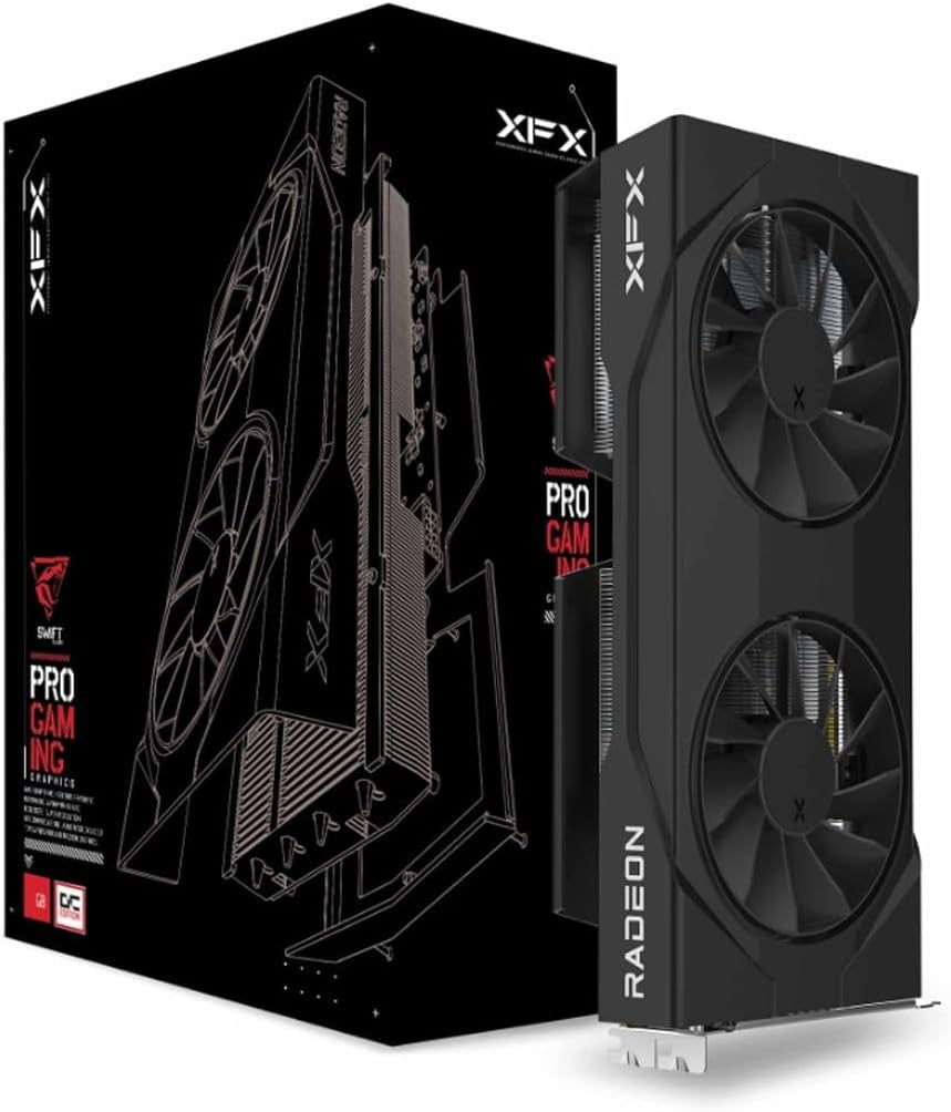 XFX, SWIFT Radeon RX 9060 XT, 16GB, GDDR6, PCI Express 5.0 x16