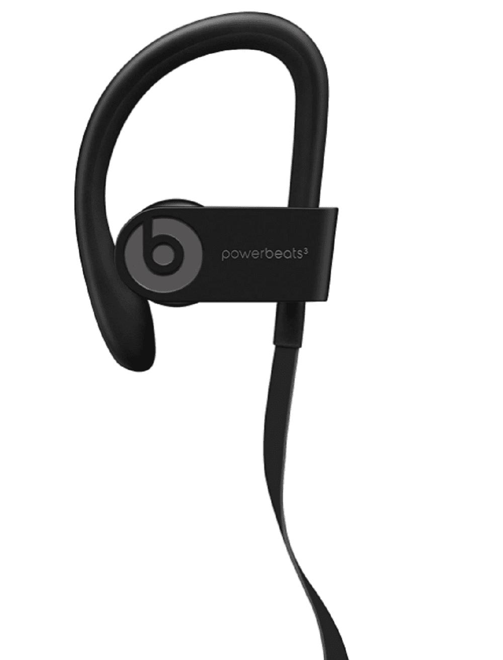 Beats  Powerbeats3 Earphones Wireless Ear-Hook Headphones - Black (Refurbished)