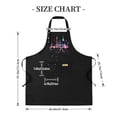 thumbnail image 4 of Colorful City Skyline Graphic Adjustable Bib Apron with 2 Pockets - Stylish Cooking Apron for Men & Women Perfect for Chefs, 4 of 5