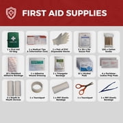 4 Person Emergency Kit / Survival Backpack for 72 Hours for Natural Disasters, Hurricanes, Emergency or Bug Out Situations – Black