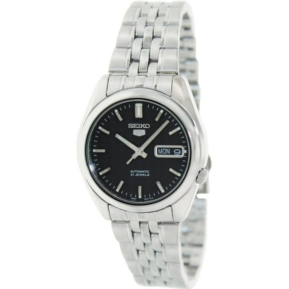 Seiko Men's 5 Automatic SNK361K Black Stainless-Steel Automatic Dress Watch