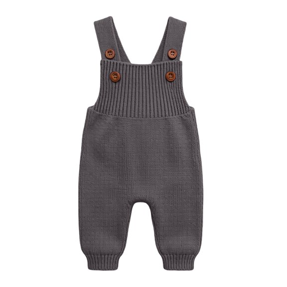 Yuanlook Baby Boys Girls Toddler Dungarees for Kids Knitted Baggy Pants