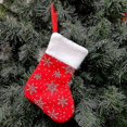 thumbnail image 4 of Calcetines Regalos De Navidad Decoración Del Árbol De Navidad Calcetines Adorno Niños Bolsa De Dulces Calcetines De Copo De Nieve2pcs-verde/rojo, 4 of 4