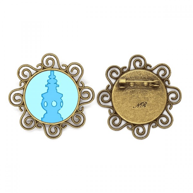 Un cuarto de luz China Broche de flores, regalo de joyería para mujeres y niñas Unbranded M