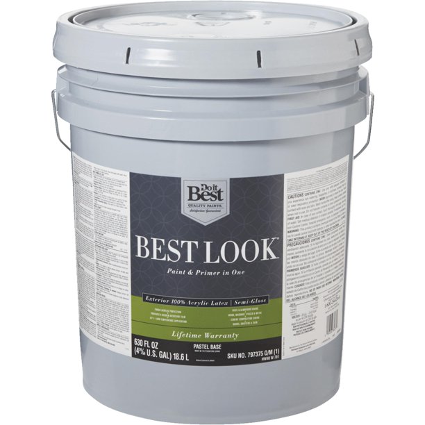 Best Look 100 Acrylic Latex Paint &amp; Primer In One Semi