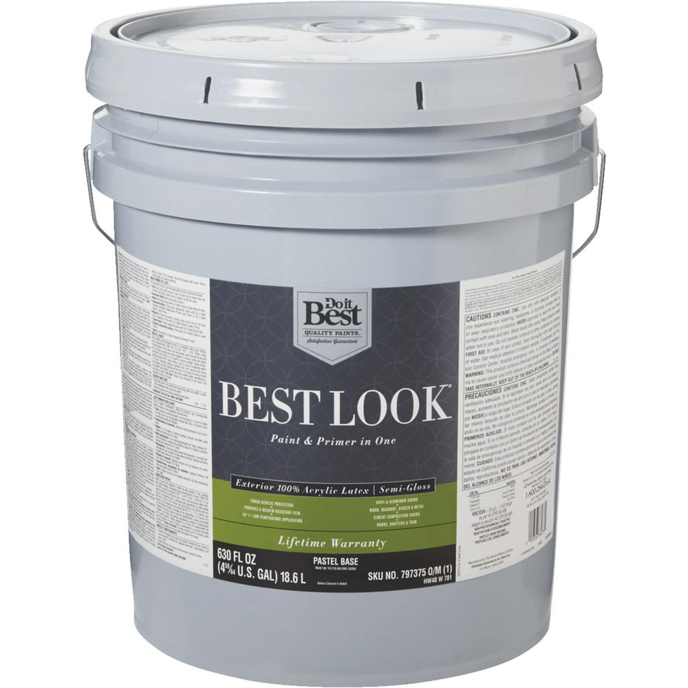 Best Look 100 Acrylic Latex Paint & Primer In One Semi Best Look 100 Acrylic Latex Paint & Primer In One Semi
