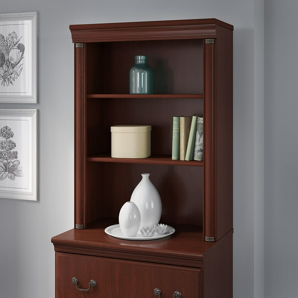 Bush Furniture Birmingham Hutch for Lateral File in Harvest