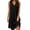 Black, variant on Ruched Dress For Women Sleeveless Round Neck Casual Dress for Weekend Lunch City Walks Travel Days Relaxed Gathering Everyday Vacation Style Summer