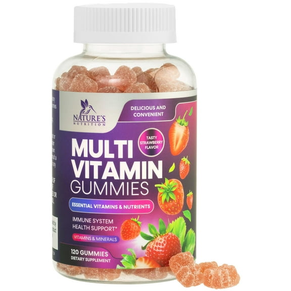 Multivitamin Gummies for Adults - Daily Adult Multivitamins Gummy with Vitamins A, C, D, B12 for Women & Men, Immune Support Gummy Multivitamins Supplement, Adult Multi VIT Vitamin - 120 Gummies