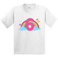 thumbnail image 3 of Inktastic 6th Birthday Rainbow Youth T-Shirt, 3 of 5
