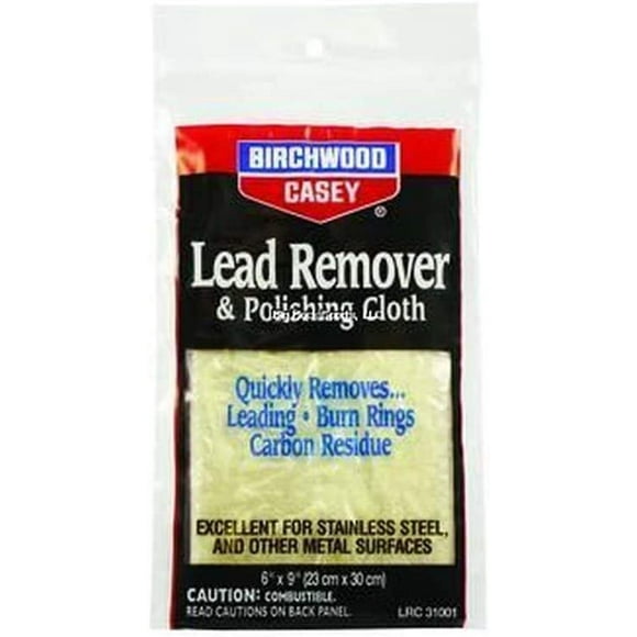 BIRCHWOOD CASEY Lead Remover and Polishing Cloth 6" X 9", Multi, One Size (BC-31002)