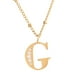 thumbnail image 2 of Juego Joyería Mujer, Collar Aretes Inicial Letras LuckyLy, Acero Inoxidable Baño de Oro 18k dorado UNITALLA, 2 of 6