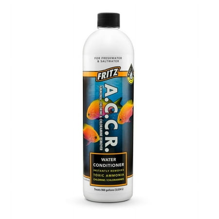 Fritz Aquatics ACCR Ammonia Chlorine & Chloramine Remover Water Conditioner [Aquarium, Water Conditioners] 16 oz