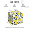 thumbnail image 4 of Tissue Tropical Lemon Box Cover Holder, Square by Xecao - Leather Decorative Organizer for Tabletop, Bathroom, Car, Office, 4 of 8