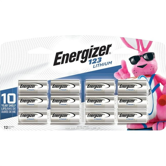 12 NEW Energizer CR123A Lithium 3V Battery for EL123 SF123 DL123 FRESH
