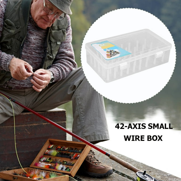 Jmtresw 42 Spools Reels Sorting Storage Box Fishing Line Gear