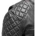 thumbnail image 5 of First Mfg Co - Grand Prix - Men's Motorcycle Biker Riding Black Leather Jacket - 3X Large, 5 of 5