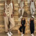 thumbnail image 4 of Salopette Sans Manches pour Femmes, Combinaison Longue, Barboteuse, Pantalon, Pantalon, 4 of 5