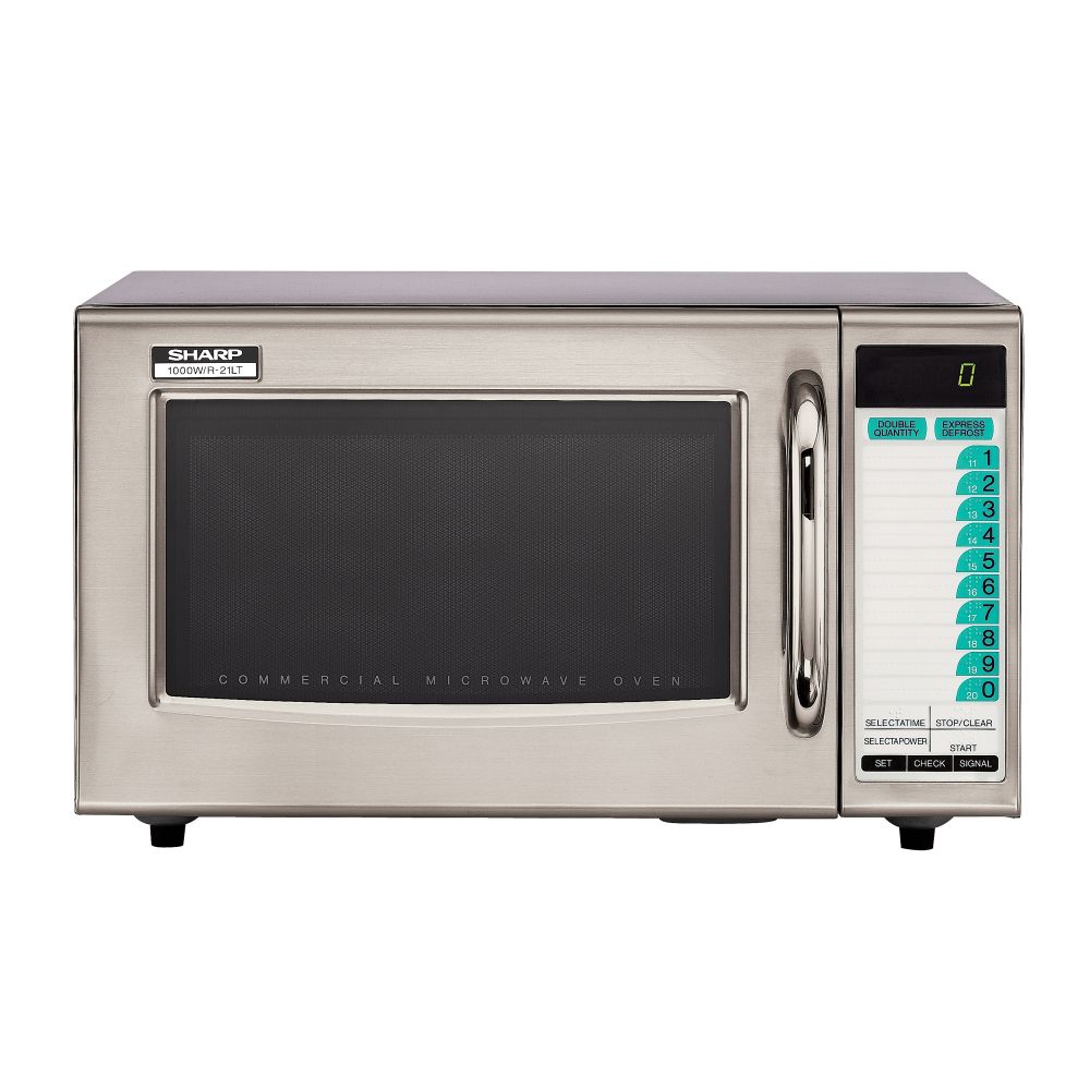 Sharp R-21LTF Medium-Duty 1000W Commercial Microwave