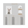 thumbnail image 3 of WFSposter Cute Female Baby Bunny Rabbit Animal Print Portrait Framed Canvas Wall Art for Kids Room Bathroom Living Room Bedroom Home Decorate, 3 of 7