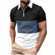 thumbnail image 5 of Mangas de Mano para Hombres Cremallera Color Bloqueo Flip Collar Versatile sin Mangas, Desgaste Al Aire Libre Casual para Hombres, 5 of 6