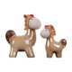 thumbnail image 1 of Juego de 2 estatuas de caballos de , colección de escritorio, manualidades, decoración de mesa versátil para dormitorios, armarios, ligero, 1 of 9
