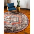 thumbnail image 1 of Unique Loom 3145777 4 x 4 ft. Larissa Utopia Round Rug, Peach, 1 of 1