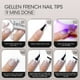 thumbnail image 4 of Gellen Puntas Francesas Prensadas en Uñas - 150 Pzas Gris Cuadrado Medio, Uñas Prensadas Acrílicas de Salón Puntas de Uñas de Gel Suave, 15 Tamaños de Uñas Postizas Puntas de Cubierta Completa para Arte de Uñas, 4 of 7