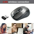 thumbnail image 4 of Latrodar Wireless Blue-tooth Mouse Office Gaming Mouse 3 Button Upgraded 00 DPI For Laptop PC Gray 4.8x2.8 Inch Home Essentials, 4 of 4