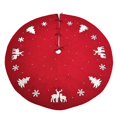 thumbnail image 1 of 3d Knit Tree Skirt 48 Inch, Chunky Knitted Tree Collar For Country Rustic Christmas Decorations, 1 of 5