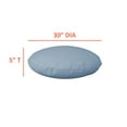 thumbnail image 2 of Covers&All Round Pillow Cover, Weather & UV Resistant Water Repellant Protector for Pillows Home Office Living Room Decor Chair Sofa Couch, with Zippers (30" Dia x 5" H, Sky Blue), 2 of 7
