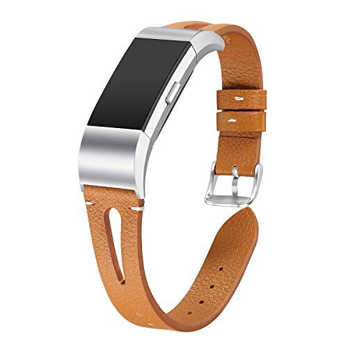 bayite Leather Bands Compatible Fitbit Charge 2 Replacement Genuine Wristband S 