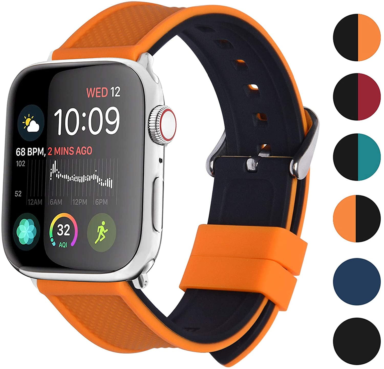 Silicone Apple Watch Band Compatible 