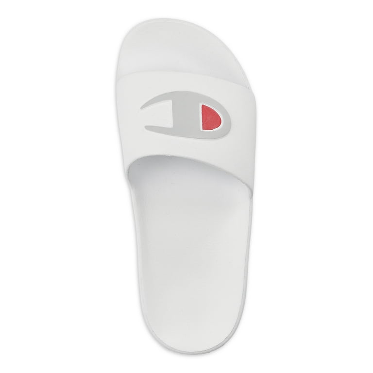 Champion hot sale slides white