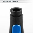 thumbnail image 5 of Unique Bargains Shift Knob 5 Speed Manual Stick Shifter Knob for Chevrolet Spark 2011-2016 Plastic Blue Black, 5 of 7