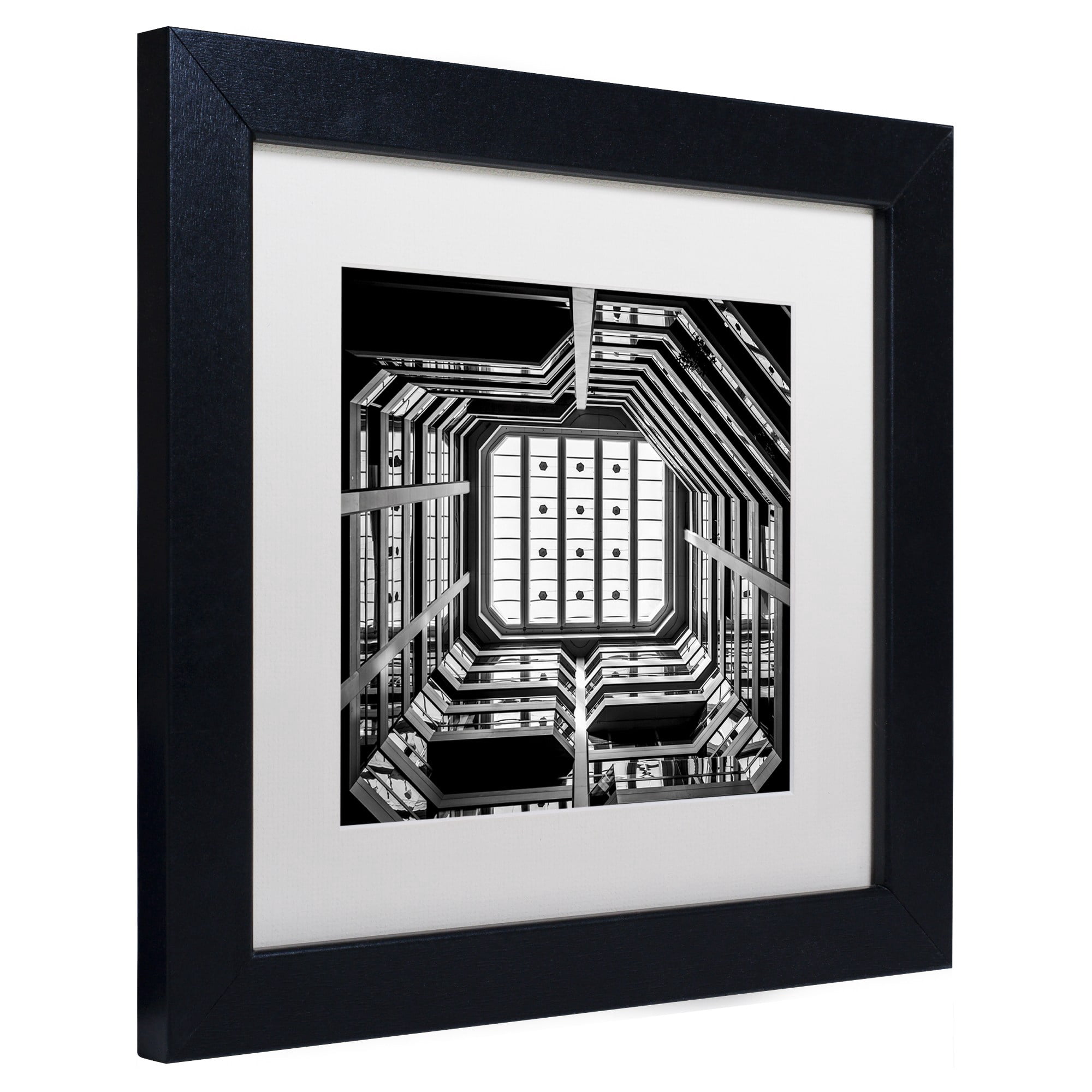 Trademark Fine Art "Ceiling View" Canvas Art by Dave MacVicar, White Matte, Black Frame